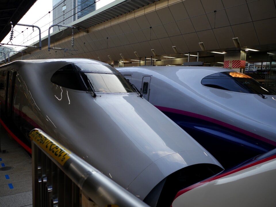 Bullet train tokyo station tohoku shinkansen