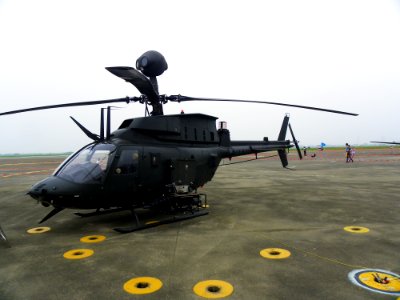 OH-58D Display at Gangshan Air Force Base Apron 20111015