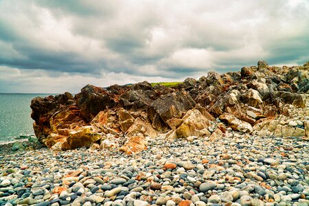 Stone sea pebble photo