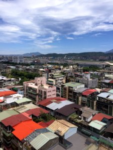 Northwest Area of Minsheng Community and Taipei Songshan Airport View from Taipei City Minsheng Community Center 20160801