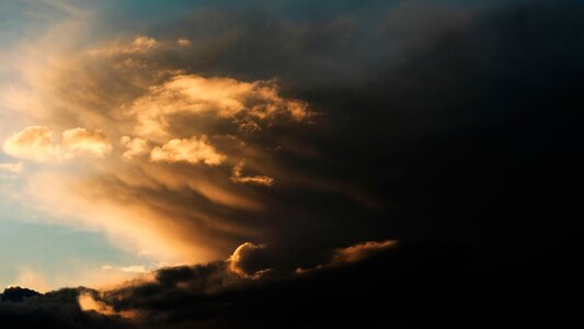 Dark cloudy sky