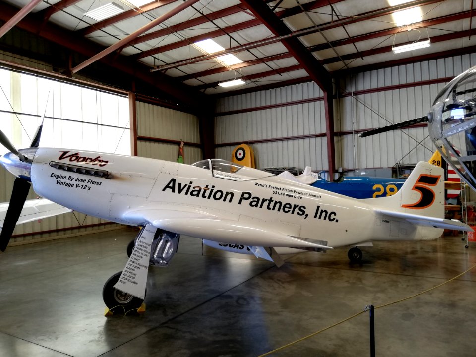 North American P-51D-25-NA Mustang ‘Engine By Jose Flores - Vintage V-12's - World's Fastest Piston Powered Aircraft - 531.64 mph C-1e - Aviation Partners, Inc. - Lucas Oil - 5’ “Voodoo” (N551VC) (27895632140)