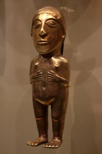 Gold figure, Peru photo