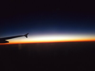 Good night plane blue