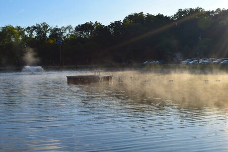 Mist water landscape photo