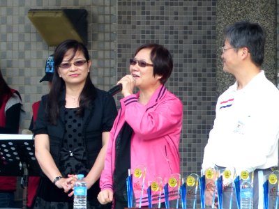 Lo Shu-Lei Speech in Jian-Kang Elementary School Sport Game 20131207