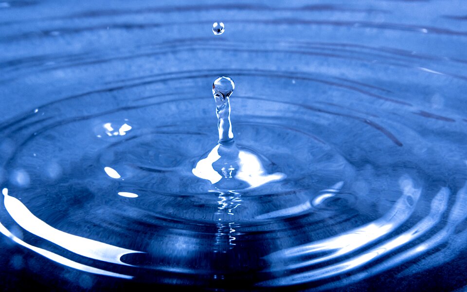 Blue wet raining