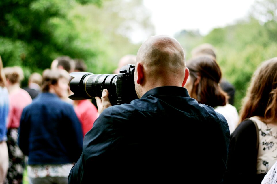 Lens recording photo shoot