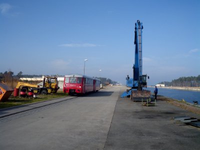Lubmin port business track