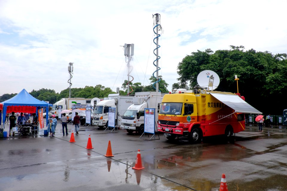 Mobile Phones Base Station Trucks Display at Chengkungling Grand Ground 20150606b