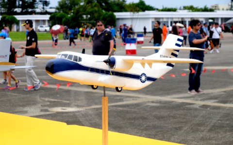 Model of AIDC XC-2 Display at Hualien Air Force Base Apron 20160813a