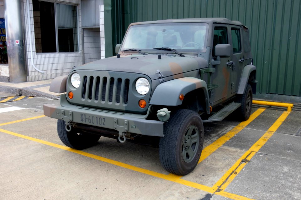 Military Light Tactical Vehicle Type C Parked at Gangshan Air Force Base 20170812a