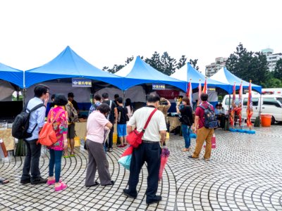 Military Police and Air Defense Missile Command Recruit Booths in CKS Memorial Hall Plaza 20140607