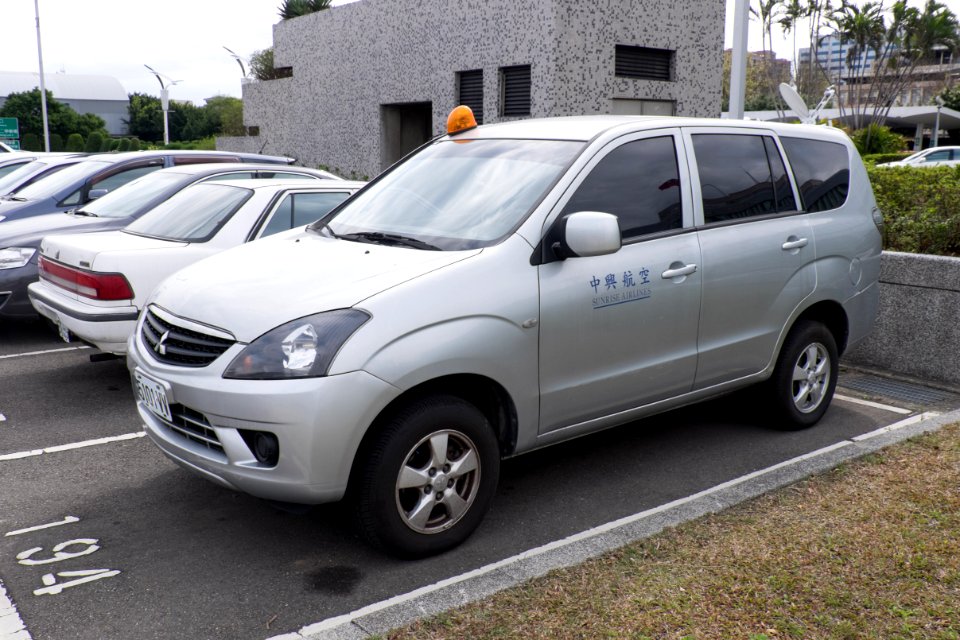 Mitsubishi Zinger of Sunrise Airlines Parked at Taipei Songshan Airport 2nd Carpark 20150210