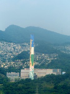 Muzha Refuse Incineration Plant View from Maokong Gondola 20131002b