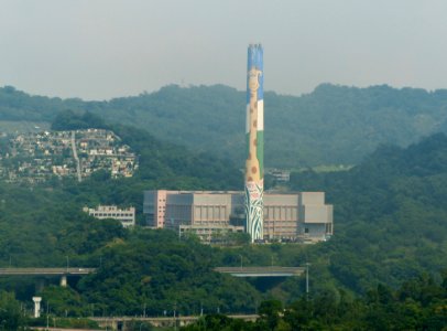 Muzha Refuse Incineration Plant View from Maokong Gondola 20131002c