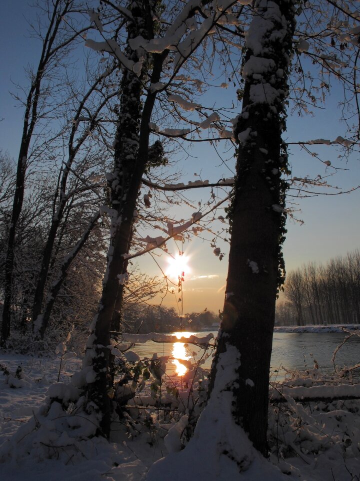 Free picture river sun