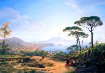 Naples, vue du Pausilippe