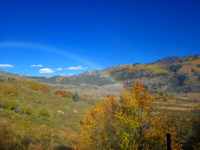 Wilderness nature blue rainbow photo