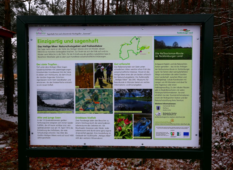 Naturschutzgebiet Heiliges Meer Heupen Informationstafel 03