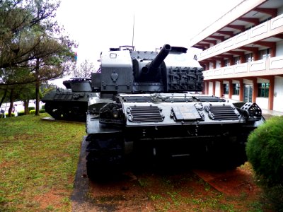 M52 105mm Self-propelled Howitzer at Tanks Park, Armor School 20130302