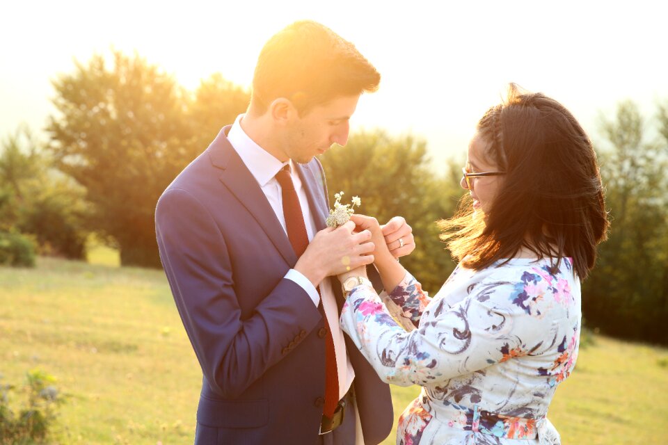 Romantic outdoor romance