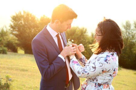 Romantic outdoor romance