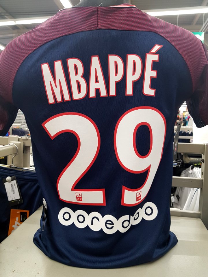 Maillot domicile PSG 2017-2018 Mbappé