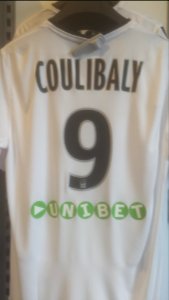 Maillot RC Lens blanc 2014-2015 Coulibaly
