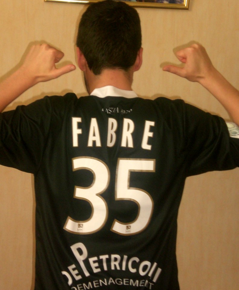 Maillot Clément Fabre CA Bastia