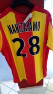 Maillot domicile RC Lens 2015-2016 Nanizayamo