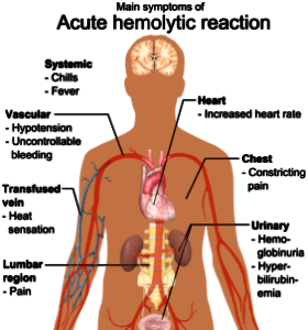 Main symptoms of acute hemolytic reaction photo