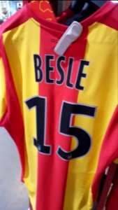 Maillot domicile RC Lens 2015-2016 Besle