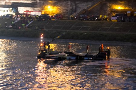 M3 Amphibious Rig Moving on Keelung River 20150204