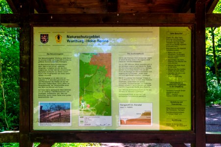 Naturschutzgebiet Wartburg Hohe Sonne Informationstafel 01