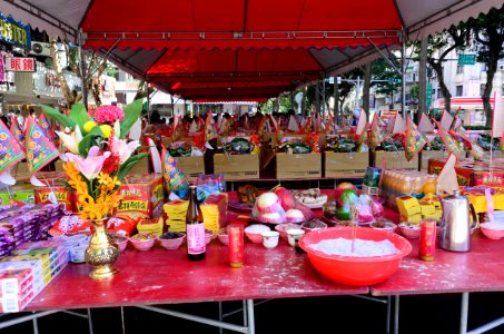 Main Desk of 2016 Futai Village Ghost Festival Front View 20160814
