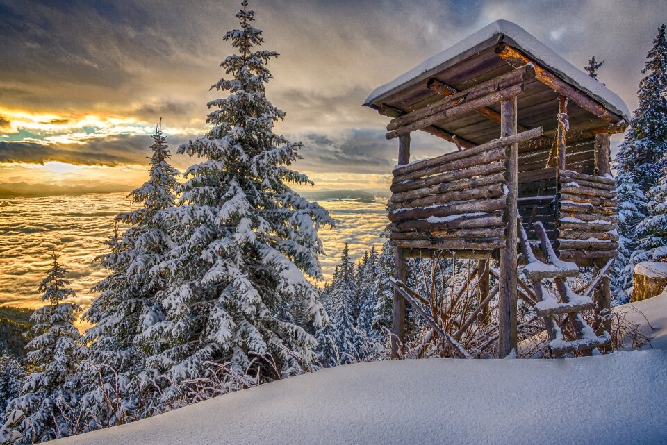 Wintry winter snow