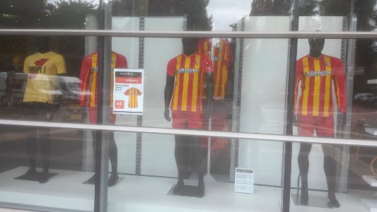 Maillots domicile RC Lens 2014-2015