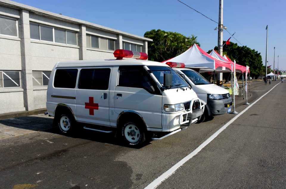 Medicial Station and Ambulances Nearby No.3 East Pier, Zuoying Naval Base 20141123a