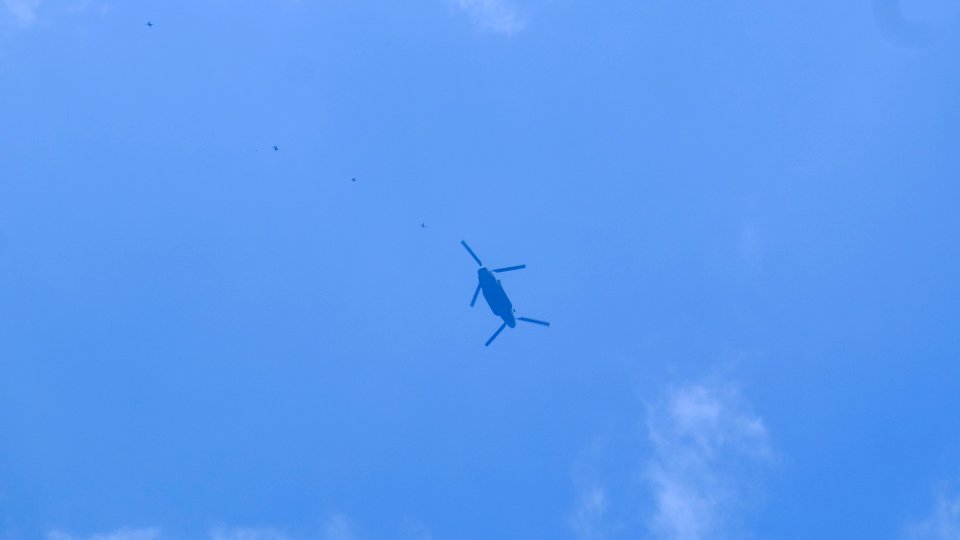 Members of ROCA Dragon Team Jumping from CH-47 Helicopter over ROCMA Ground 20160604