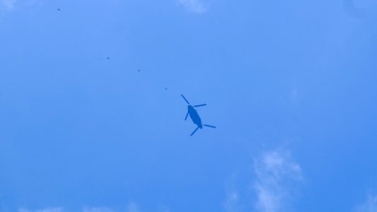 Members of ROCA Dragon Team Jumping from CH-47 Helicopter over ROCMA Ground 20160604