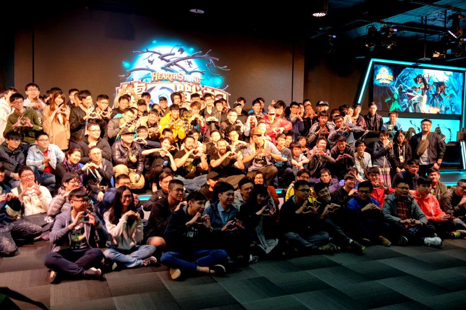 Memorial Group Portrait of Hearthstone Witchwood Launch Warming up Party 20180407c