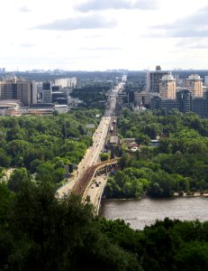 Metro Bridge & Brovarskyi Avenue photo