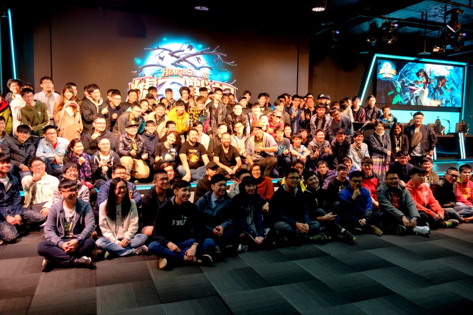Memorial Group Portrait of Hearthstone Witchwood Launch Warming up Party 20180407b