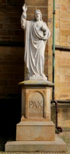 Mettingen St Agatha Herz Jesu Statue 01
