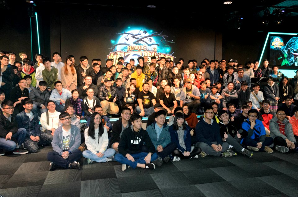 Memorial Group Portrait of Hearthstone Witchwood Launch Warming up Party 20180407a