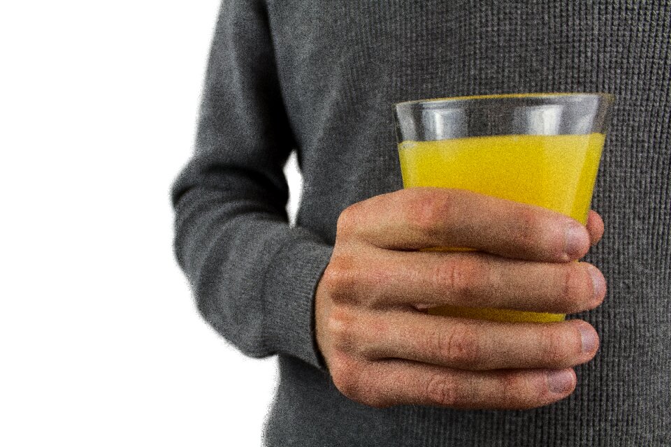 Mango juice drink vitamins