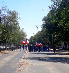 Marchando por Vicuña Mackenna