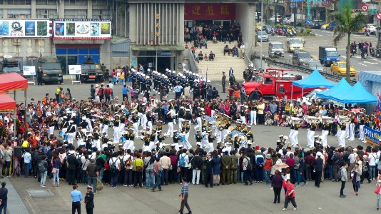 Marching Band of Naval Academy, R.O.C. Performing at Keelung Naval Pier 20150316Le