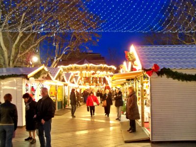 Marché Noël - allées